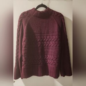 St. John's Bay Cowl Neck Sweater - Deep Burgundy